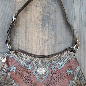 New American West Wildflower Leather  Shoulder Bag Hand Tote